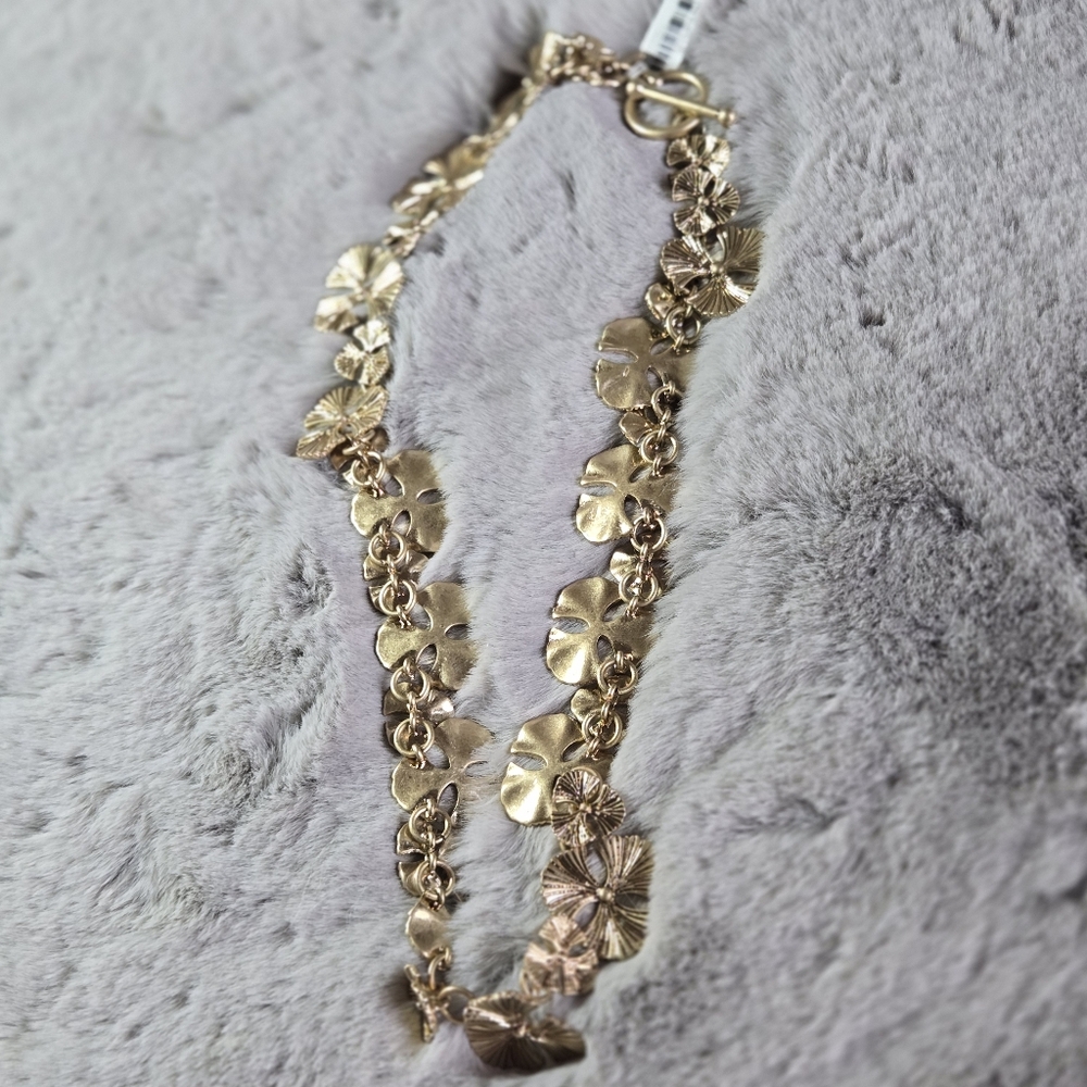 BANANA REPUBLIC I NWT gold tone statement necklace